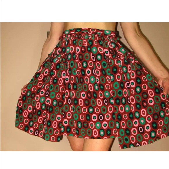 Missoni Silk Skirt Logo Scarf Print 42 Y2K Vintage XS Silk Chiffon Coquette New - Picture 5 of 16